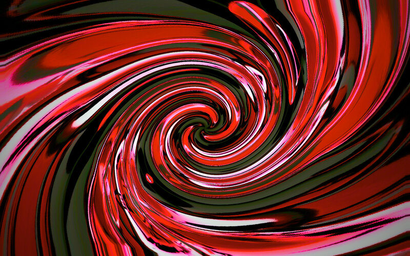 Red and Black Swirl