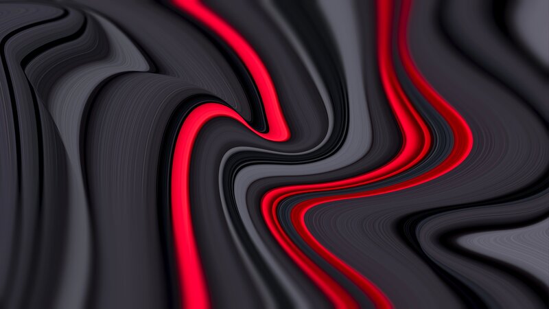 Red and Black Swirls — Dynamic, Abstract
