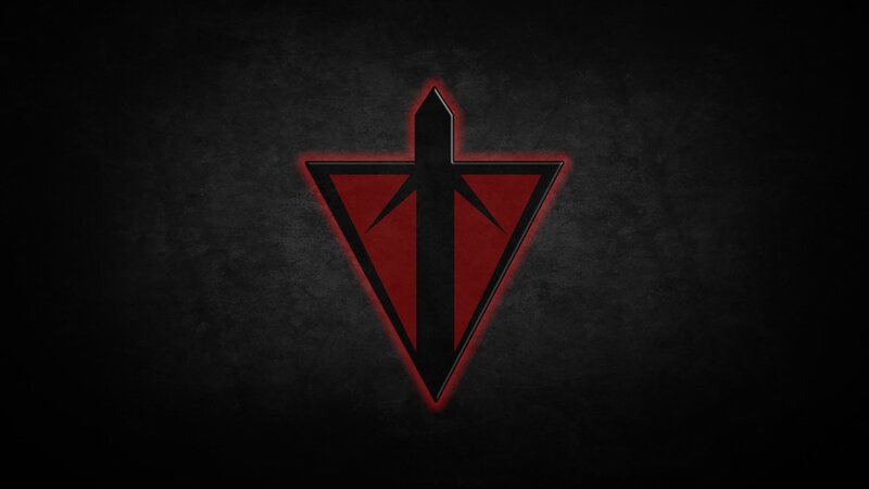 Red and Black Symbol — Dark, Digital Art
