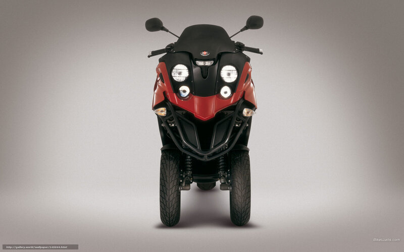 Red and Black Three-wheeled Motorcycle — Neutral
