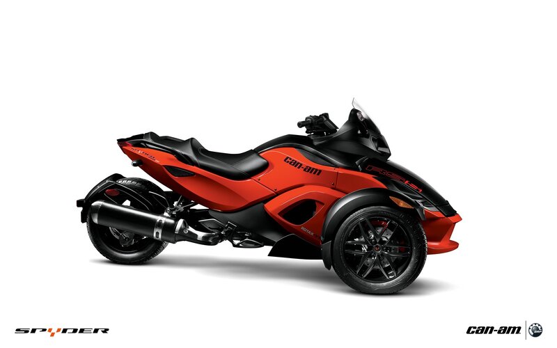 Red and Black Three-wheeled Vehicle — Neutral
