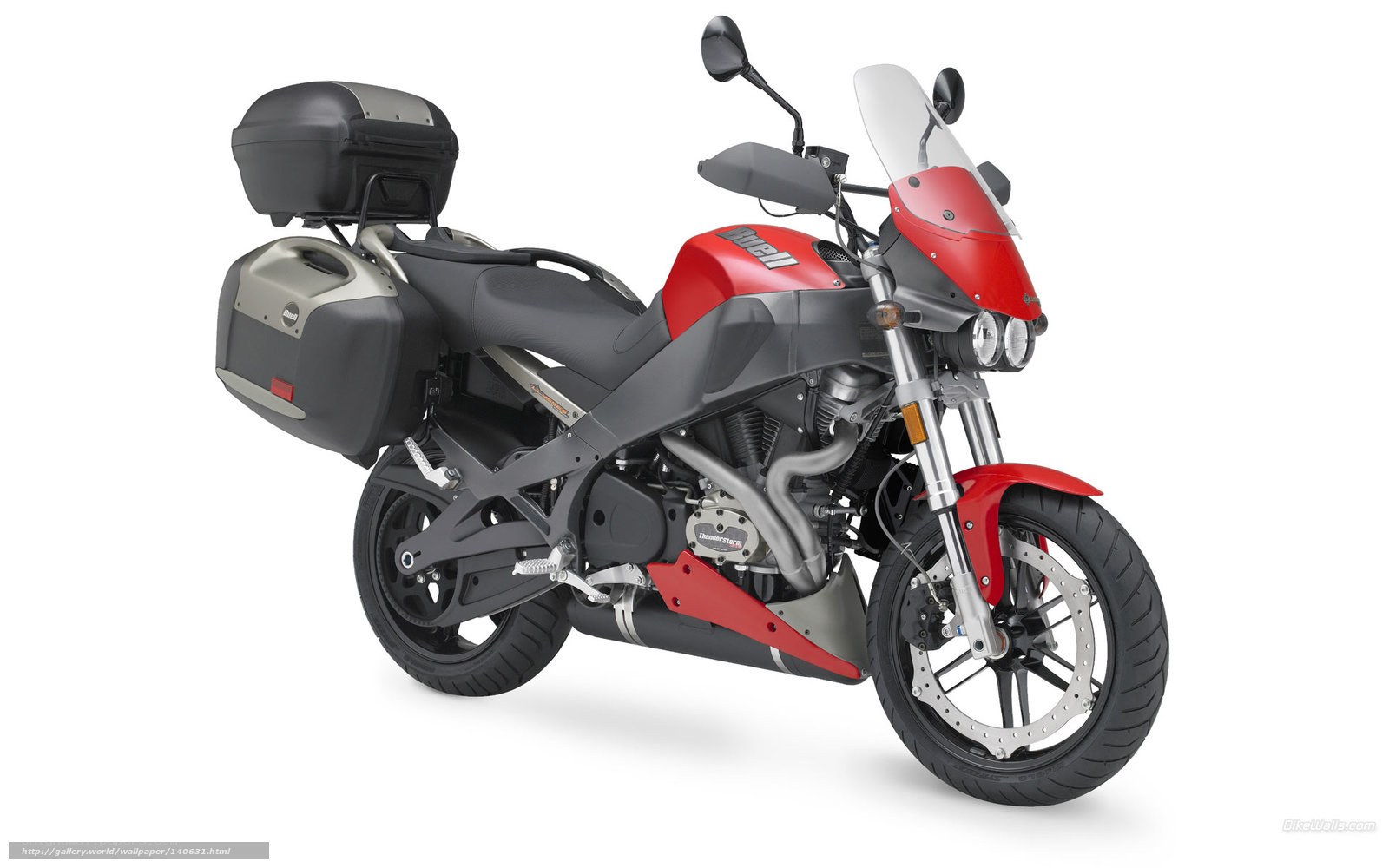 red and black touring motorcycle