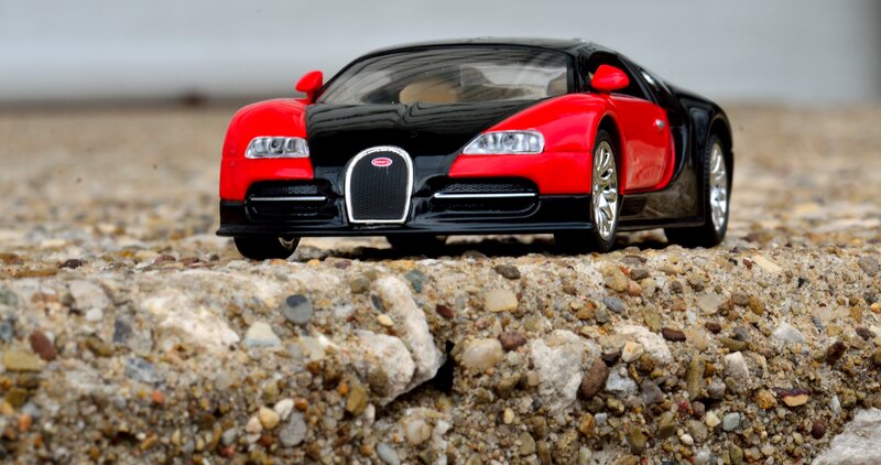 Red and Black Toy Car — Calm, Photograph