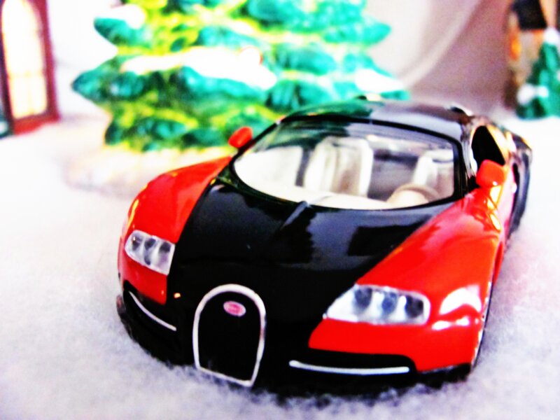 Red and Black Toy Car — Festive