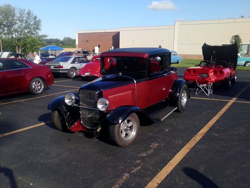 Red and Black Vintage Car — Outdoor