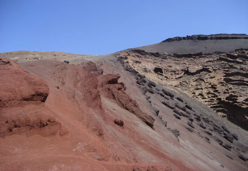 Red and Black Volcanic Rock