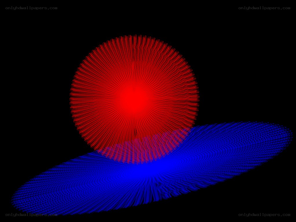 Red and blue abstract pattern
