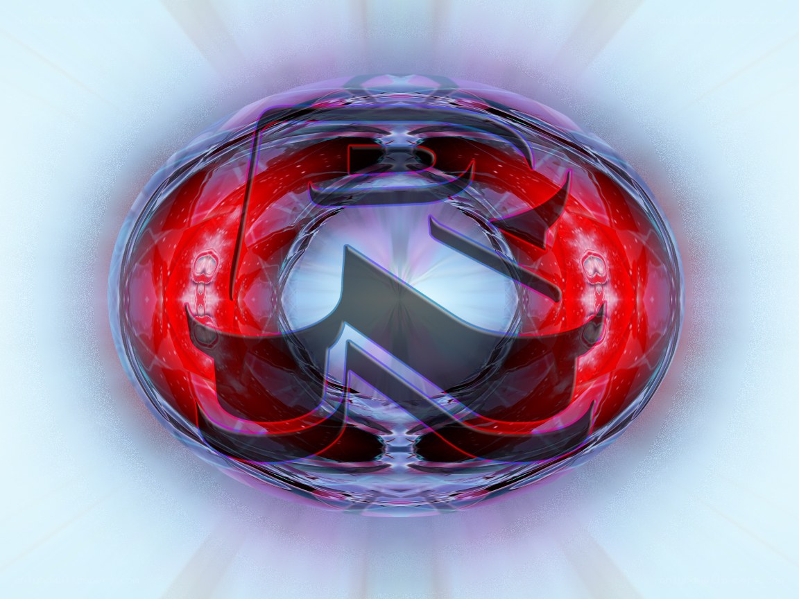 red and blue abstract sphere