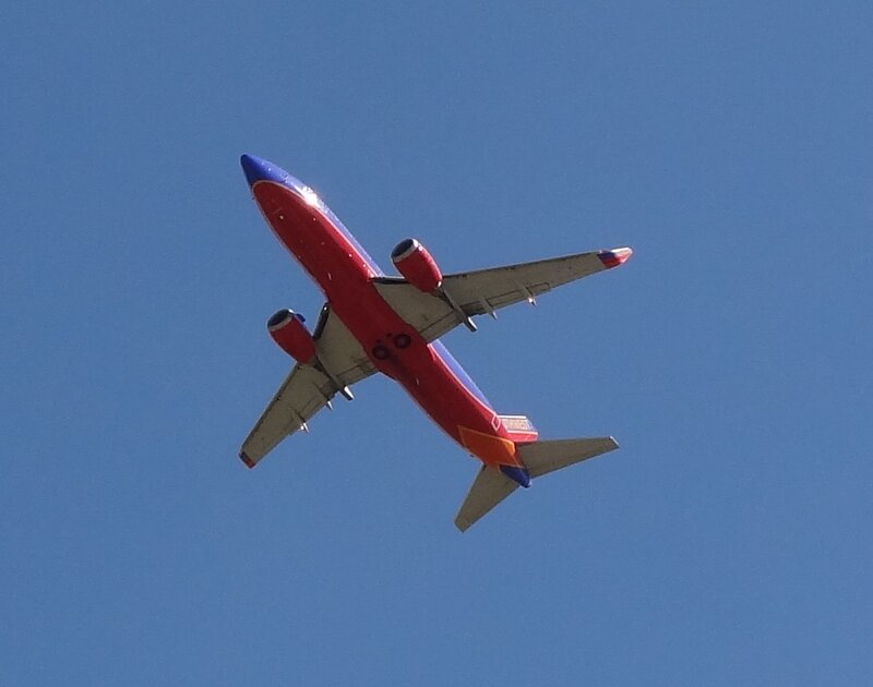 Red and Blue Airplane — Clear