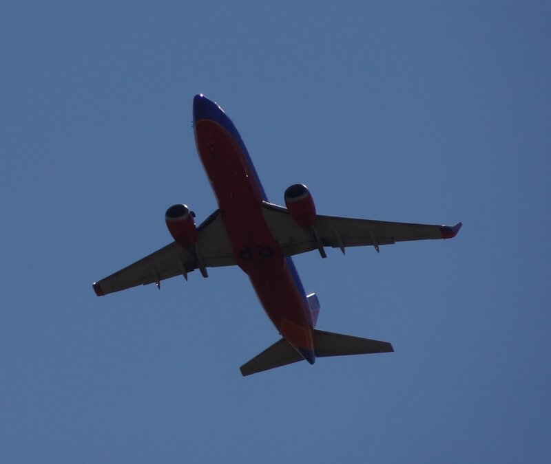 Red and Blue Airplane