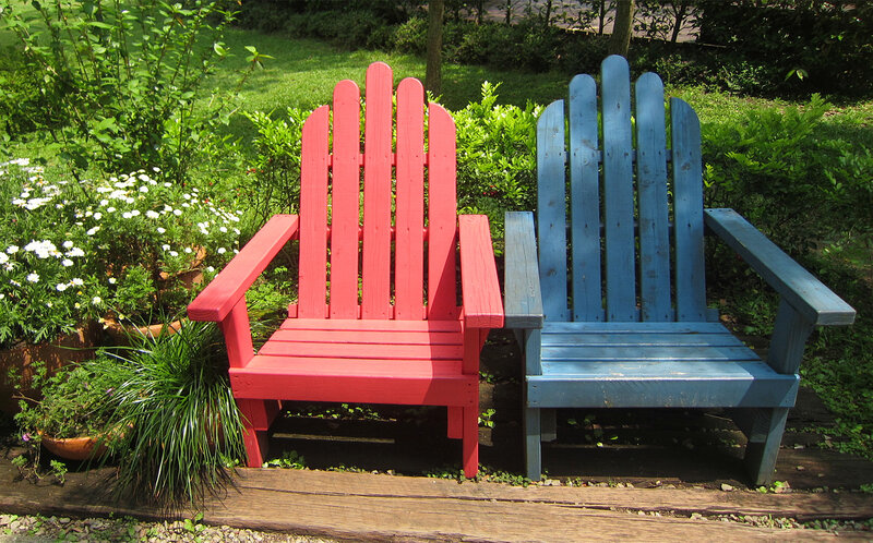 Red and Blue Chairs