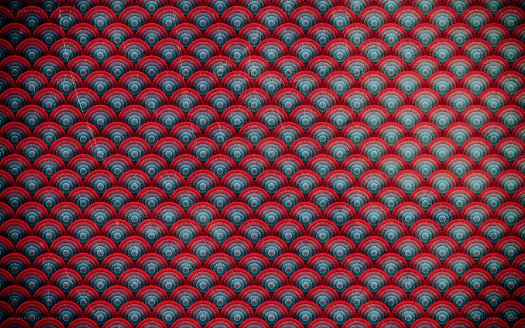 Red and blue circular pattern