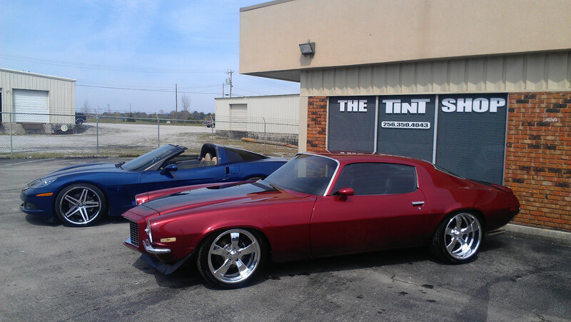 Red and Blue Classic Cars