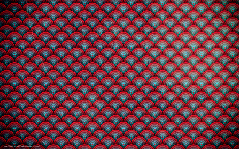 Red and blue concentric circles
