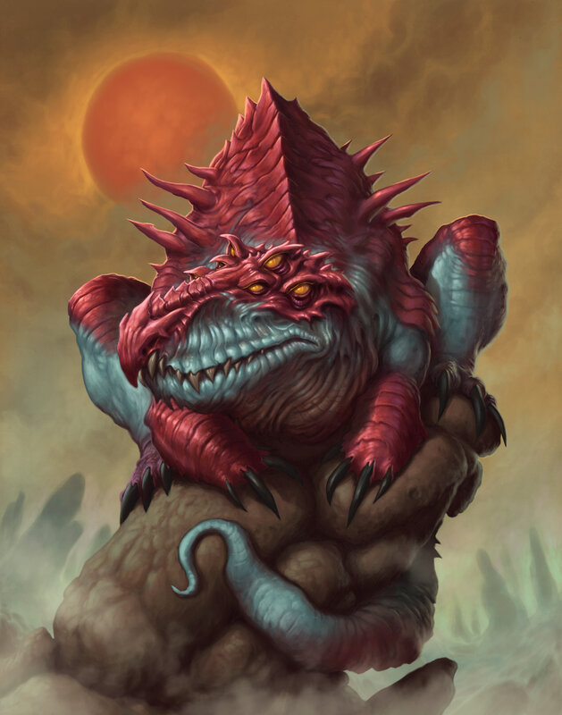 Red and Blue Dragon — Dramatic