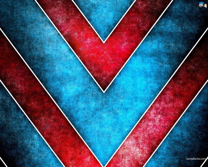 red and blue geometric pattern