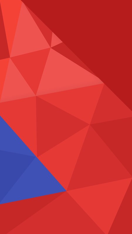 Red and Blue Geometric Pattern — Abstract