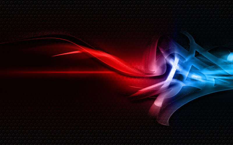 Red and Blue Light Streaks — Dynamic, Digital Art