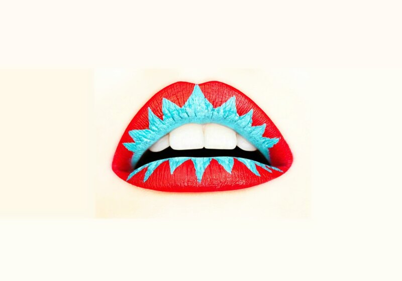 Red and Blue Lips