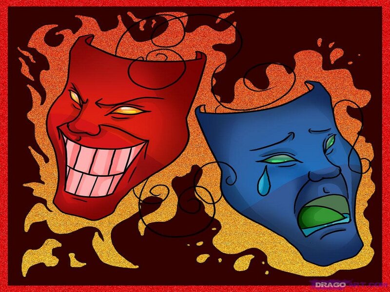 Red and Blue Masks