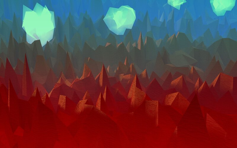 Red and Blue Mountains