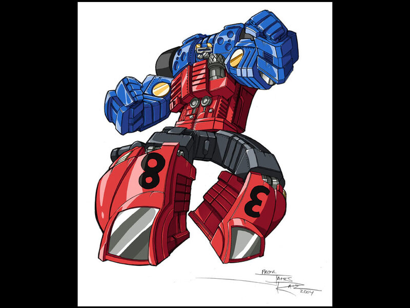 Red and Blue Robot
