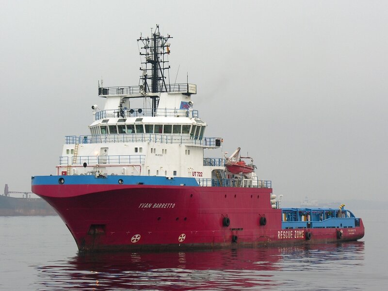 Red and Blue Ship