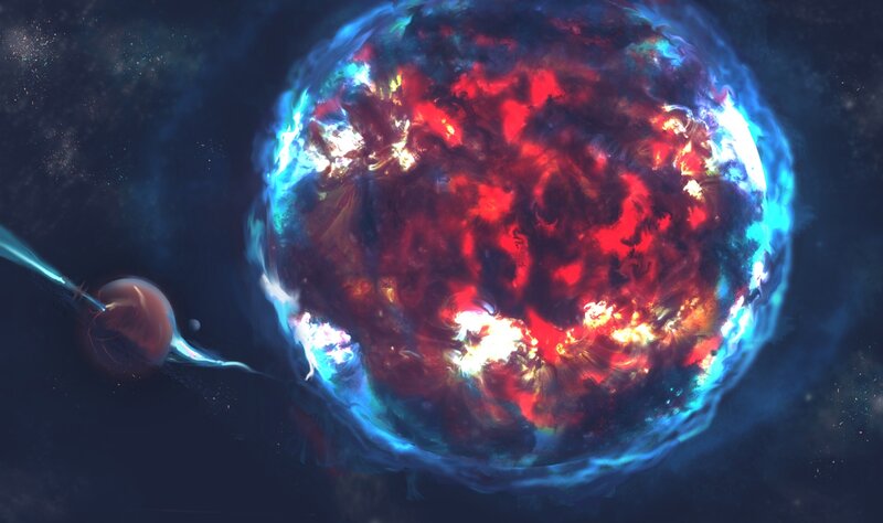 Red and Blue Star