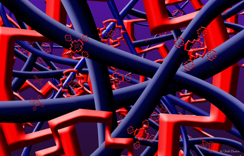 Red and Blue Tubes