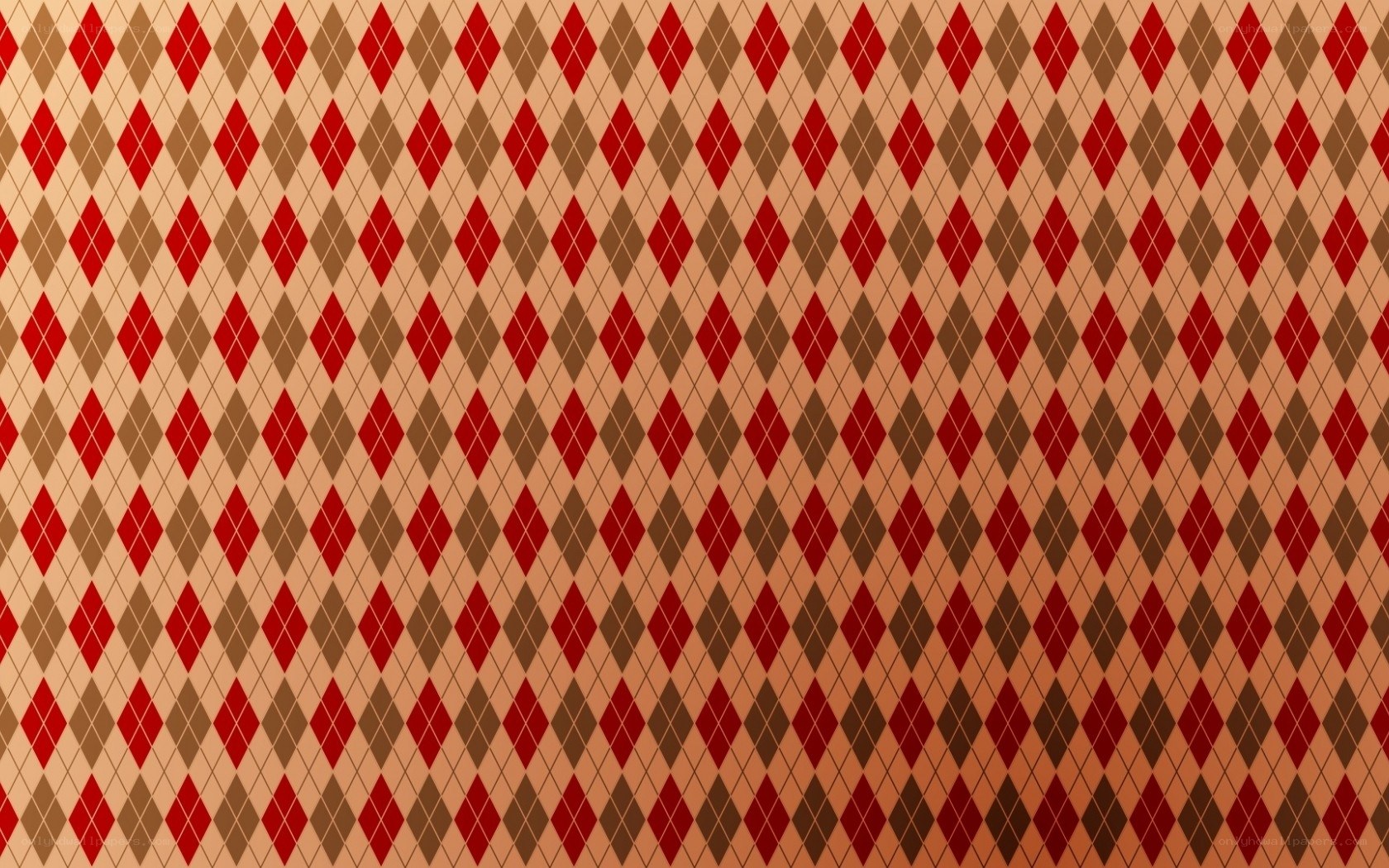 red and brown argyle pattern