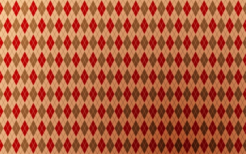 Red and Brown Diamond Pattern