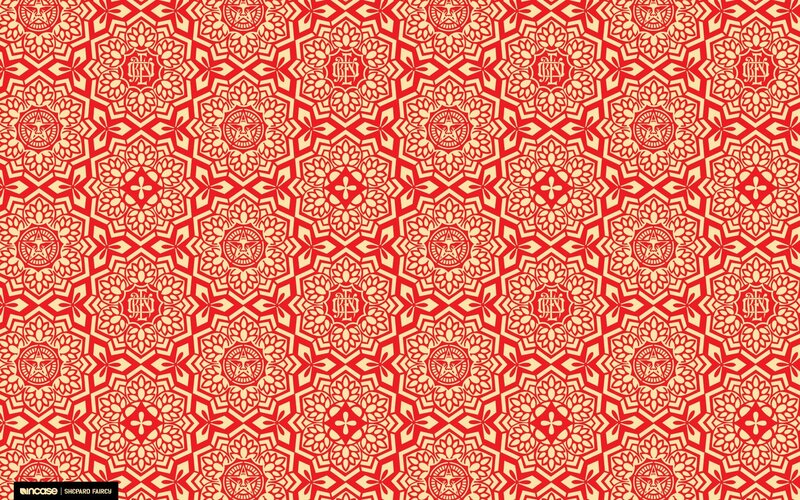 Red and Cream Pattern