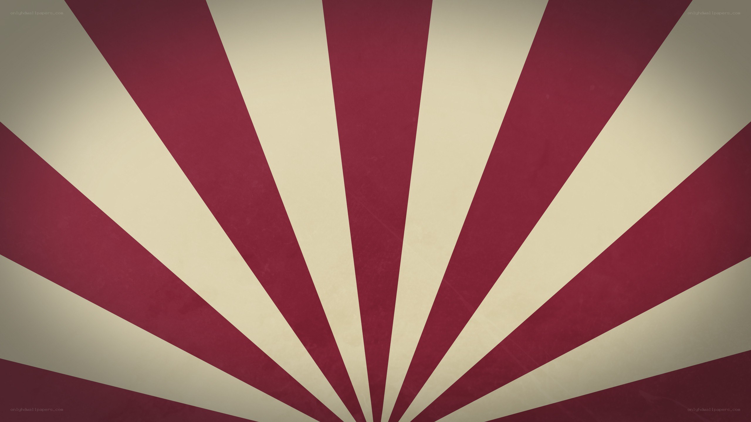 red and cream sunburst pattern