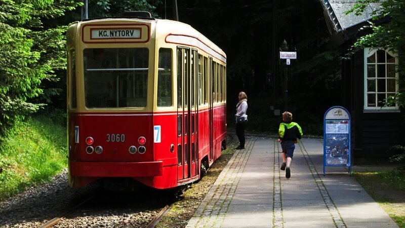 Red and Cream Tram