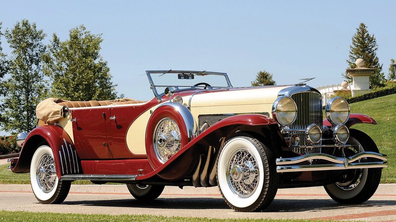 Red and Cream Vintage Car — Serene