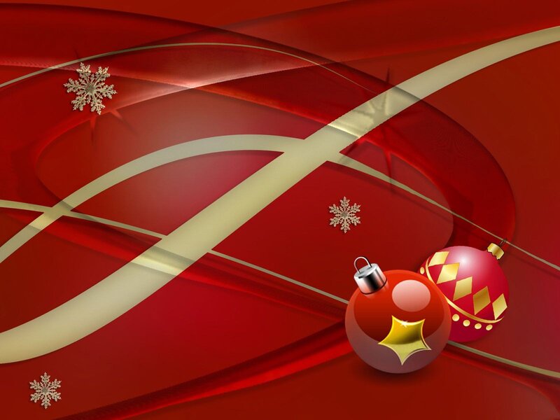 Red and gold Christmas ornaments