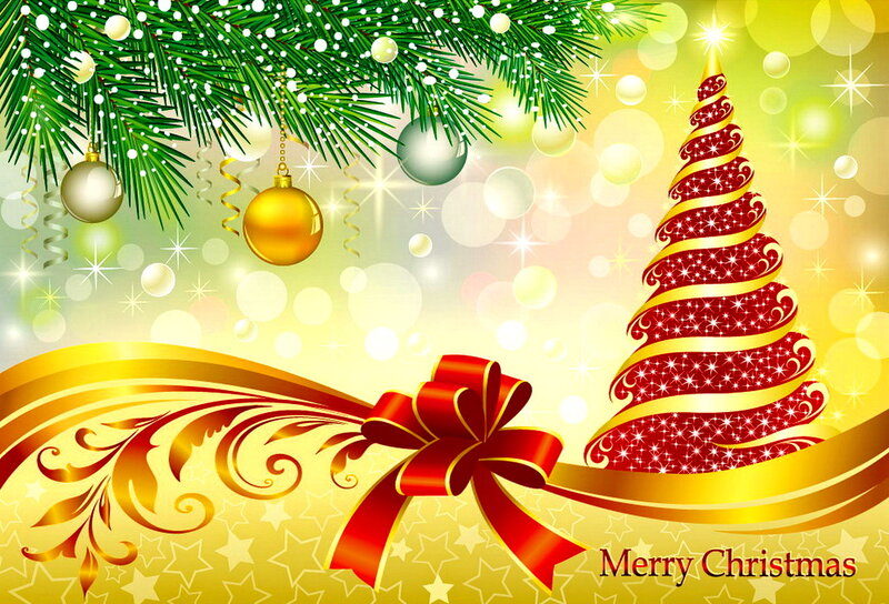 Red and Gold Christmas Tree