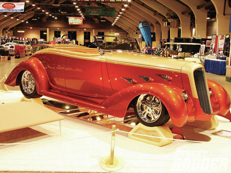 Red and Gold Custom Car