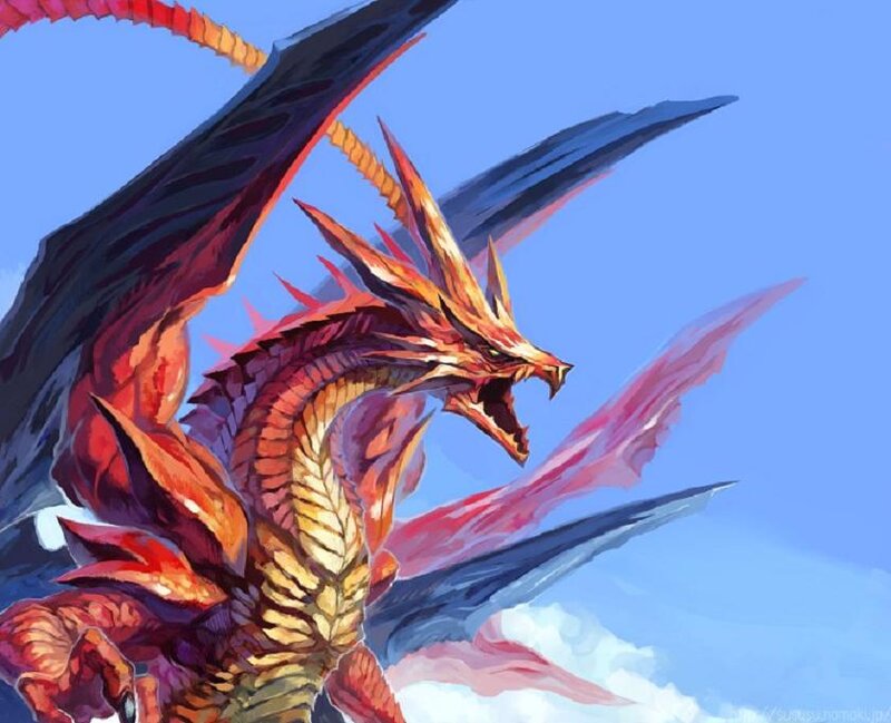 Red and Gold Dragon