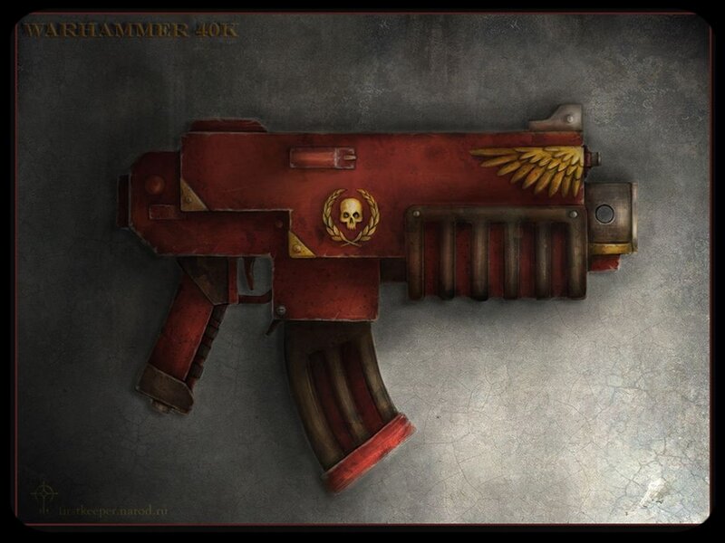 Red and Gold Gun