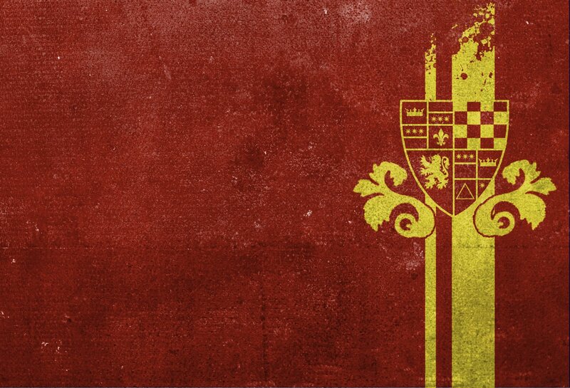 red and gold heraldic emblem