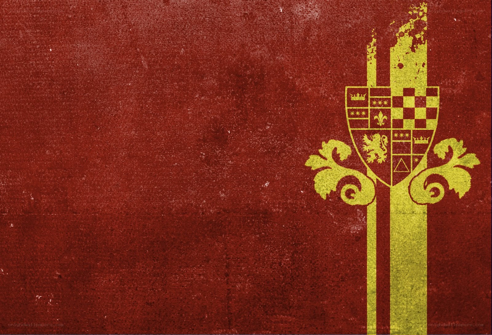 red and gold heraldic emblem