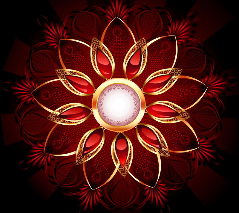 Red and Gold Mandala