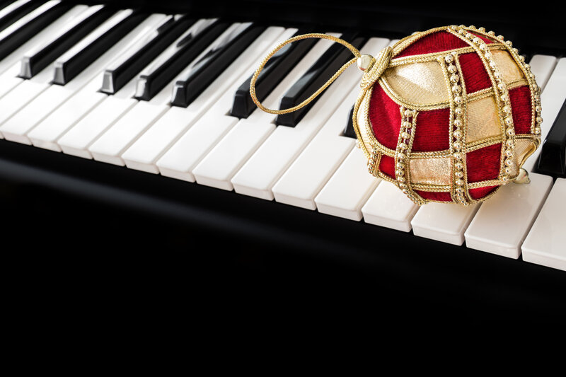 Red and Gold Ornament — Festive, Photograph