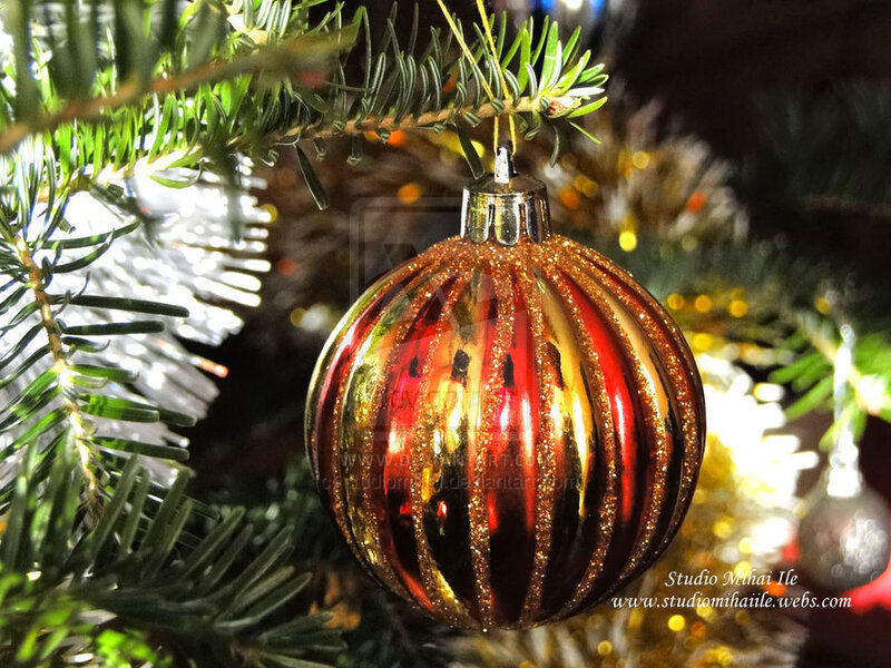 Red and Gold Ornament — Festive