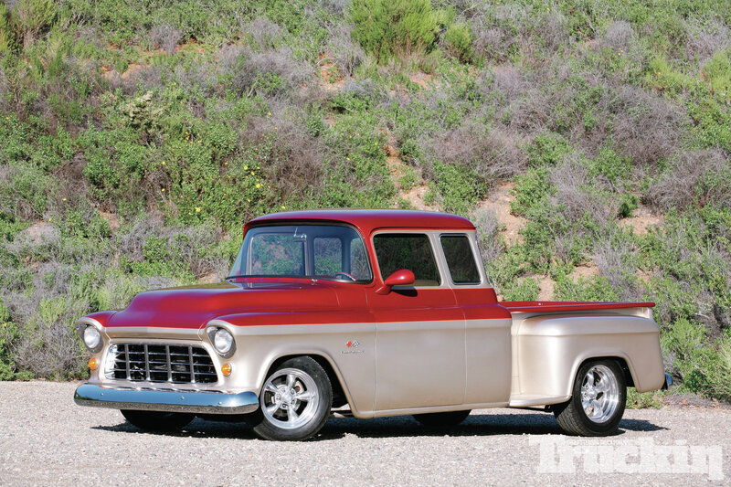 Red and Gold Pickup Truck — Serene