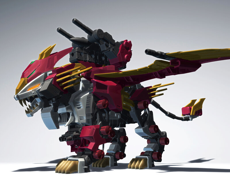 Red and Gold Robot Dragon