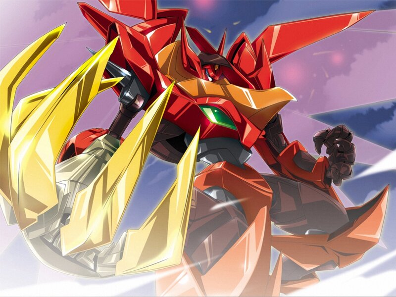 Red and Gold Robot — Dramatic