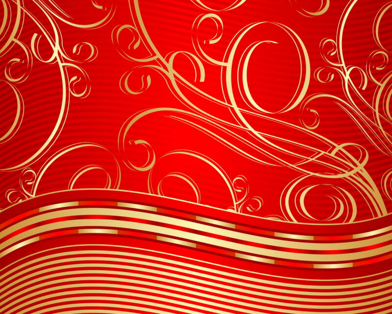 Red and Gold Swirls