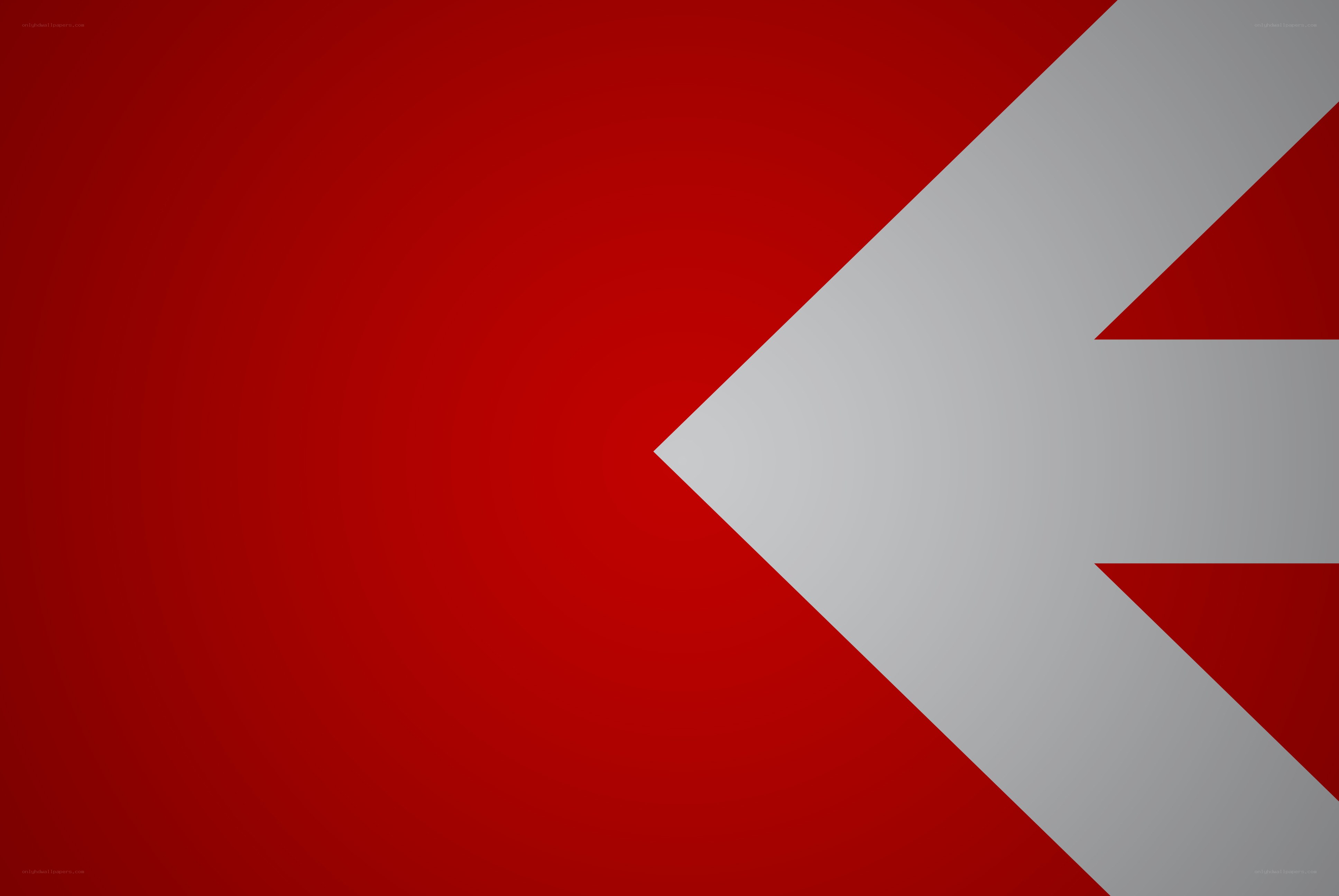 red and gray arrow design